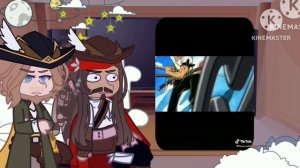 Pirates of the Caribbean react to Luffy Gear 5 // One Piece // Gacha Club