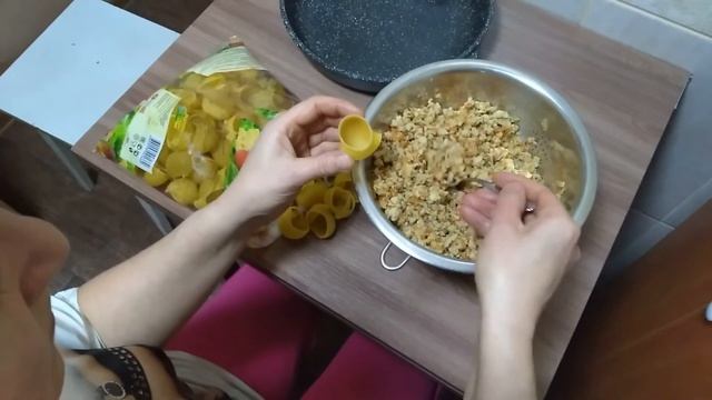 Фаршированные сапожки макароны с фаршем