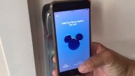 Unlocking a Disney Hotel Room Door Using My Disney Experience App