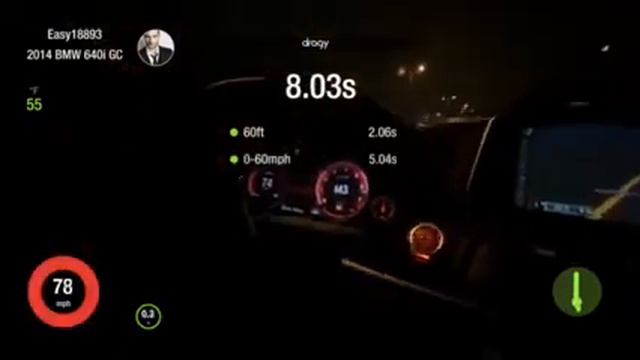 BMW 640i 1/4 mile смотреть онлайн