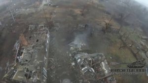 Кадры взятия нашими стрелками последних позиций противника на Марьинке