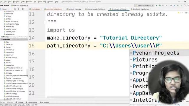 Python for ml Part 54 | directory in python | ML Tutorial |ML for beginners