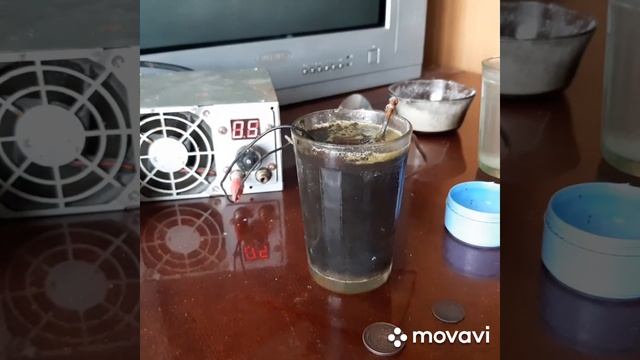 #Какчиститьмедныемонеты ! Чистка монет электролизом #какчиститьмедныемонеты