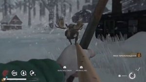 The Long Dark. Добивание лося после двух переломов.