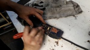 DIY Bosch GWS 10-125 C wymiana przekładni