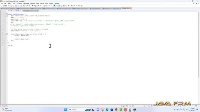 How to connect Node.js 20 to Oracle Database 19c EE using node-oracledb