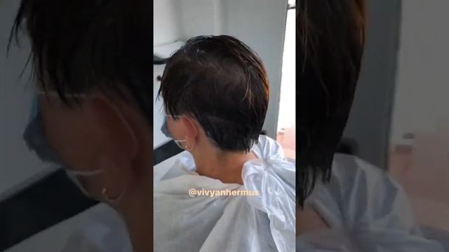 Hair transformation pixie haircut ? #vivyanhermuz#shorts #hair #pixiehairstyles #hairtransformation