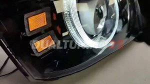 Фары тюнинг Nissan Safari Y61 стиль Range Rover