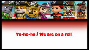 PAW Patrol SEA Patrol song: Pirate Pups on Sea Patrol Lyrics (Color Coded)