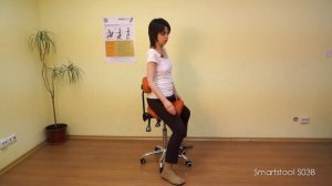 Обзор и настройка ортопедического стула-седла SmartStool S03B, регулировки и использование