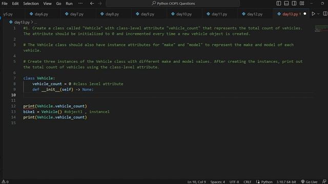 Master OOP Question-Solving with Python: Boost Your Programming Skills | DAY13 #day13