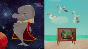 Реп битва Дельфин vs Чайки. Из "Спанч Боб в 3D" FULL HD