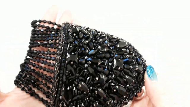 Эполет из бисера "Темная материя"