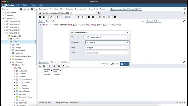 pgAdmin: Change Connection in Query Tool смотреть онлайн