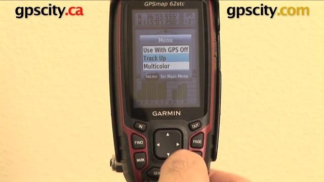 Garmin GPSMAP 62 Series: Satellite Page @ Gpscity.com