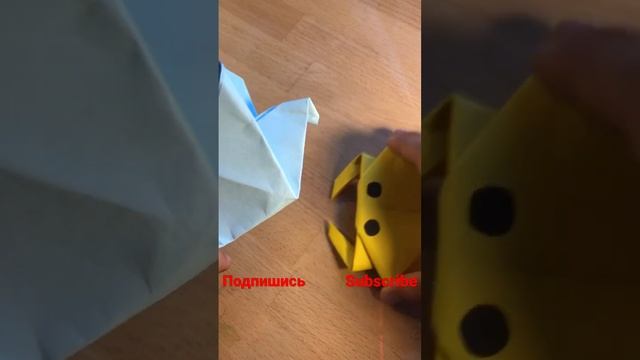 Оригами голубь и краб | Origami dove and crab