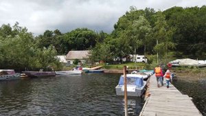 Лодочная база "у Колотырина", общества "Охотников и Рыболовов", Чардым, июнь 2021 г.