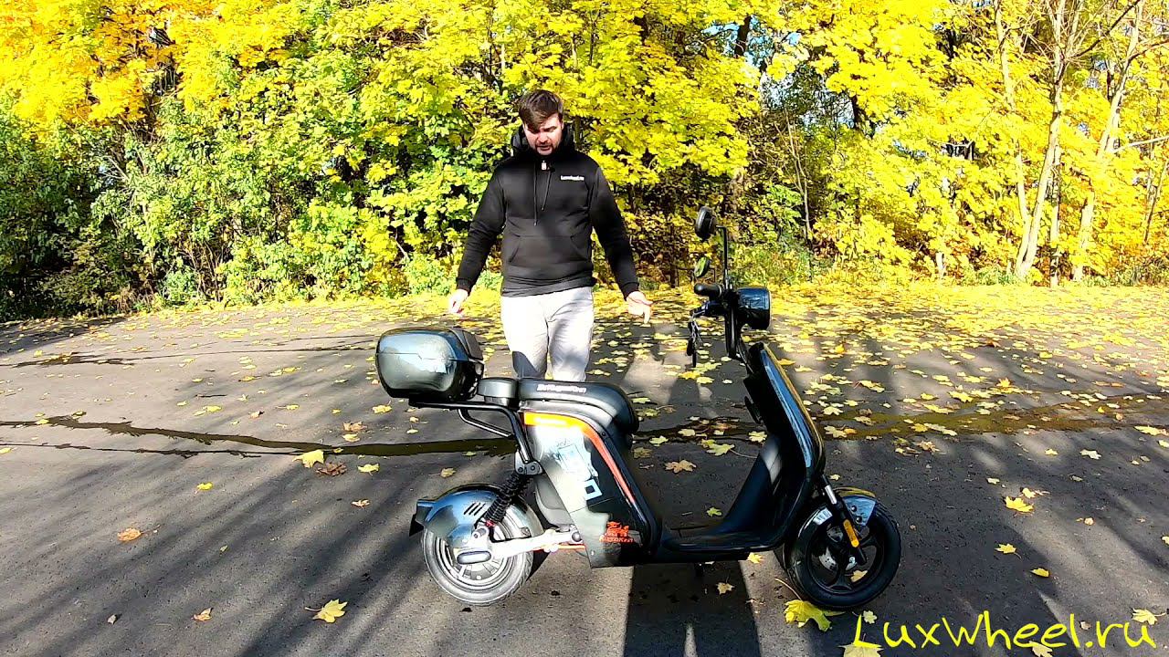 Электорскутер Kugoo V PRO - обзор, ТЕСТ-ДРАЙВ, замер максималки смотреть онлайн