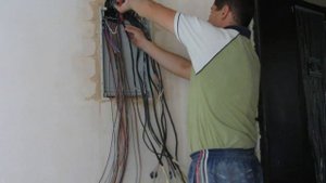 Электромонтаж часть №2 установка электрощита Hager(Volta).