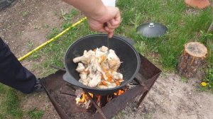 Куриный супчик в казане!