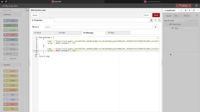 Node-Red: Dashboard UI Table Formats смотреть онлайн