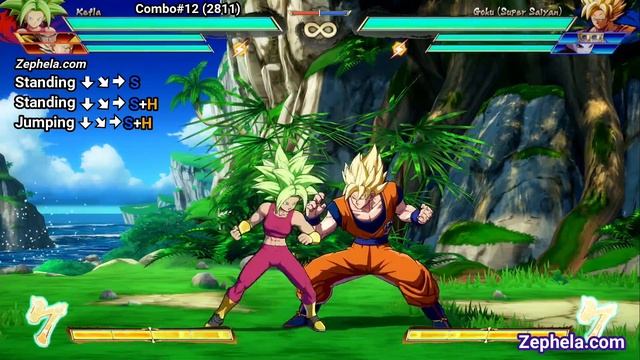 [S3] DBFZ KEFLA BASIC COMBOS - EASY TO READ INPUTS - DRAGON BALL FIGHTERZ SEASON 3 - ZEPHELA