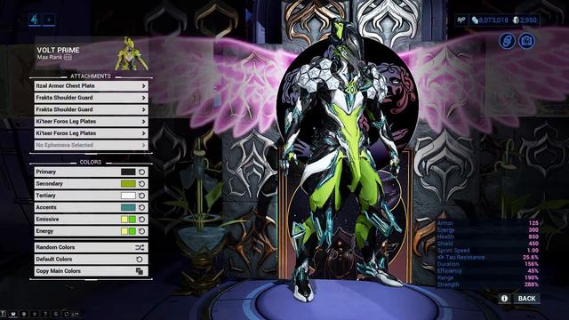 Warframe | Fashion Frame | Volt Prime : FIREWALL VOLT смотреть онлайн