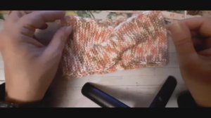 Повязка на голову спицами