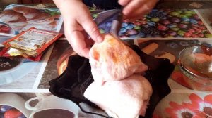 Куриные бедрышки, маринованые в специях и мёде. Жареные на сковороде