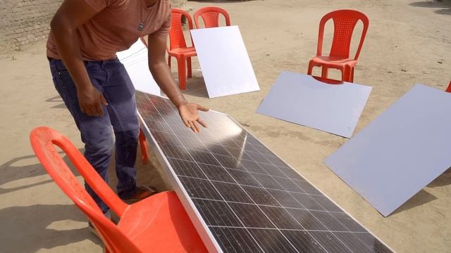 सूरज के प्रकाश को सोलर पर केंद्रित किया Making Powerful Solar Panel смотреть онлайн