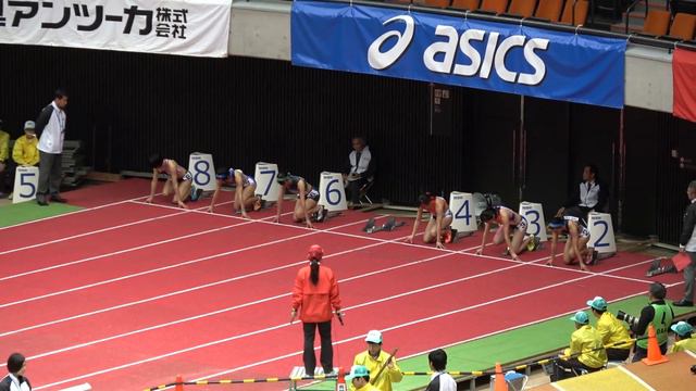 2017NATIONAL JUN.INDOOR T&F jun.W60m heat7 Nanami SAKANO7.71 1st Aira HARADA2nd