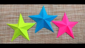 Объемная звезда из бумаги своими руками ⭐ как сделать звезду