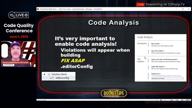 Röck Yoür Cöde: Coding Standards for Microsoft .NET by David McCarter | Code Quality Conference 202
