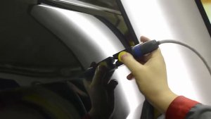 Ремонт вмятины на Jeep Grand Cherokee индуктором T-Hotbox