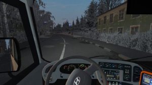 Omsi 2 Hyundai County тружусь на сельских просторах в Деревеньке