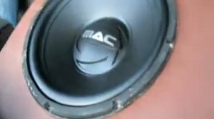 Mac Audio Maximus 12 subwoofer & Hardstone hs q480.2 amplifier in action