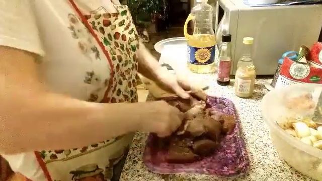 Блюдо из козлятины.