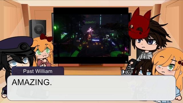 Past Aftons react to Security Breach trailer || fnaf || смотреть онлайн