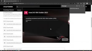 Download and installation of VBA for AutoCAD 2023