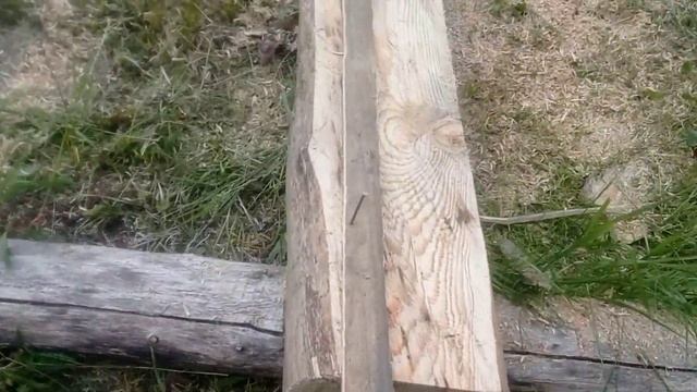 Распил бревна бензопилой на доски, брус -слеб бензопилой брус без пилорамы смотреть онлайн