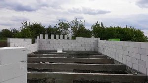 Сарай с пеноблока.Начало положено!