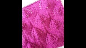 Красивые объёмные ажурные листья спицами.