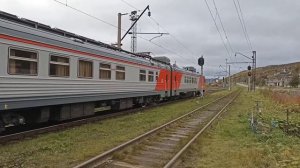 Эксклюзив!! ДТ1 - 011 служебный поезд РЖД на станции Мурманск