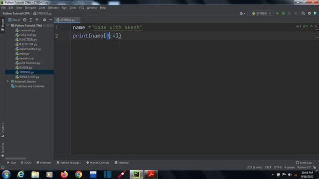 Strings and String Function in Python in Tamil | Python for Beginners in Tamil #pythontamil #python