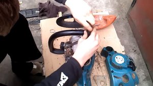 Ремонт Makita DCS 4610 ( доступ к масляному насосу)