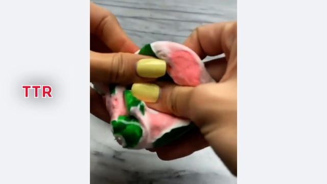 Удовлетворяющая слизь ASMR | Расслабляющее видео слизи #45 - хрустящие слаймы смотреть онлайн