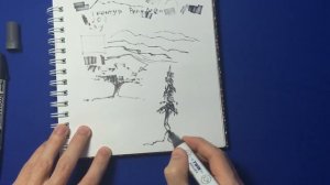 КАК НАУЧИТЬСЯ РИСОВАТЬ МАРКЕРАМИ УРОК 9 / скетчинг для начинающих
