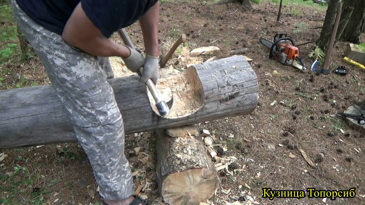Плотницкие тесты часть 2 . Рубка чаши Плотником 2 и Теслом №4 .
