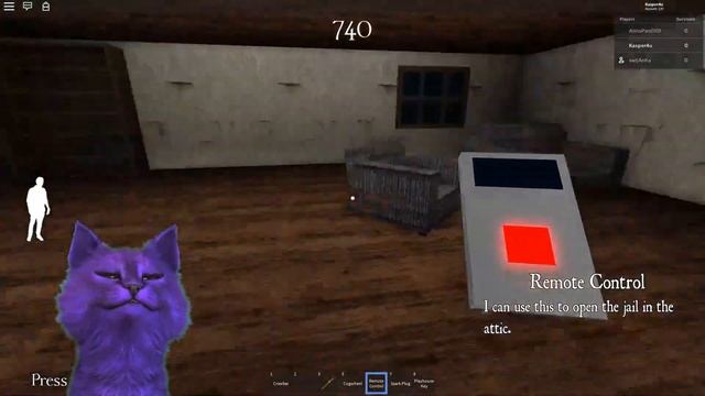 ГРЕННИ онлайн в РОБЛОКС КОСМОКОТ играет в GRANNY ROBLOX смотреть онлайн