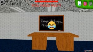 балди упал с лестницы и сломал ноги Baldi's Basics